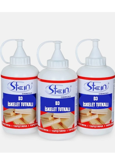 Stein D3 Şeffaf Süper Güçlü Ahşap Tutkalı 550gr. X 9 Adet
