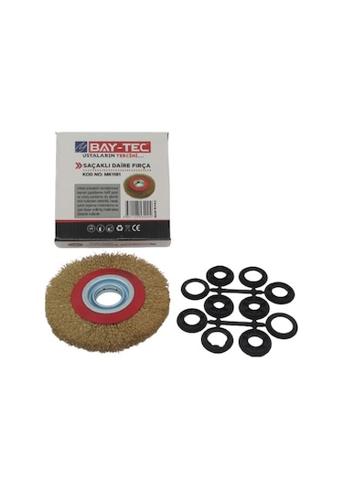 Daire Saçaklı Tel Fırça 150 Mm Taş Motorlarına Profesyonel