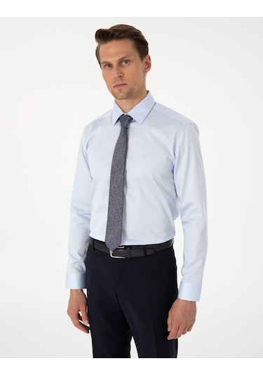 Pierre Cardin Erkek Açık Mavi Gömlek Basic 50305127-vr003 Açik Mavi