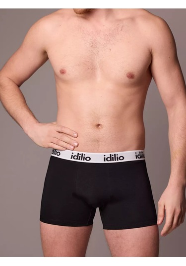 Idılıo Pamuklu 3'lü Boxer Set 158850768 Siyah