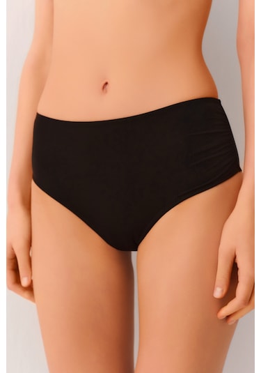 Suwen Yanı Drapeli Bikini Alt Sbn25275012 Siyah