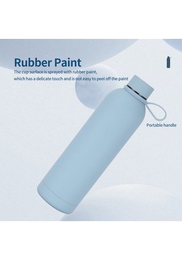 Junsunmay Şeker Renkli Kaplama 304 Paslanmaz Çelik Su Vakum Şişesi, Kapasite: 350ml Morumsu Kırmızı