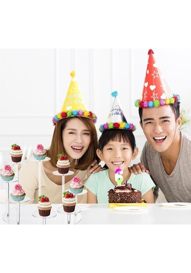 Cbtx Yx034 Akrilik Cupcake Raf Karikatür Kek Standı Şeffaf