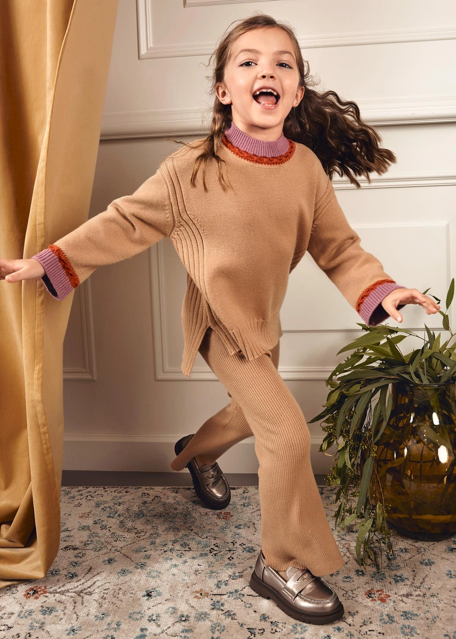 Mayoral Abel&lula Kız Çocuk Triko Takım Camel