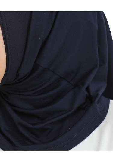 Spor Başörtüsü Kadın Hazır Giyim Türban Viskon Eşarp Şal - Lacivert Lacivert