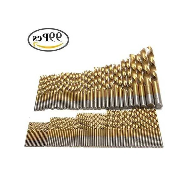 Tongxida Titanyum Hss Çelik Matkap Uçları Seti 1.5mm - 10mm 99 Adet Profesyonel İşçilik İçin