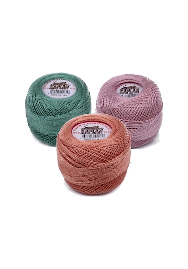 3 Adet Kaplan Etamin Ve Kanaviçe İpi 8 No Kod/renk: 109 - 202 - 9