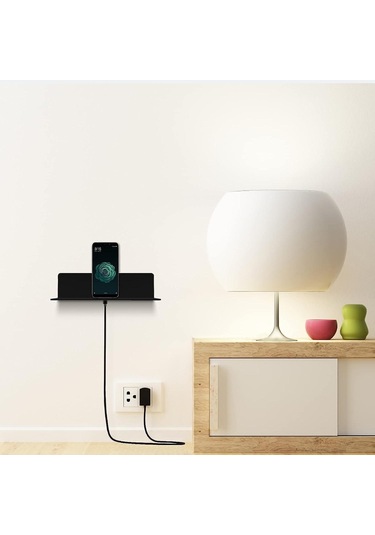 Adet Akrilik Yüzen Duvar Rafları, 23 9,5 Cm, Kablo Klipsli Delme Gerektirmeyen Kendinden Yapışkanlı Raf, Ofis, Banyo, Mutfak, Yatak Odası İçin Küçük Raf Çok Renkli