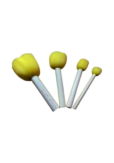 Ponpon Fırça Seti 4lü - 3 Paket