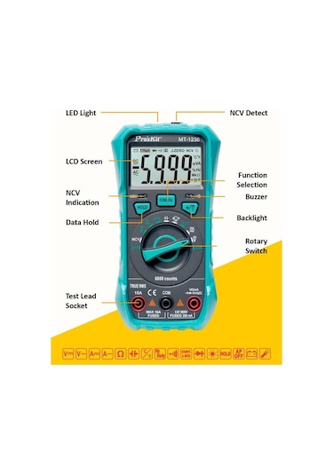 Proskit MT-1236 Dijital Multimetre