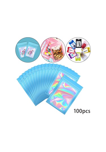 Suntek Magideal 100 Adet Açılıp Kapanabilir Koku Folyo Kese Mavi