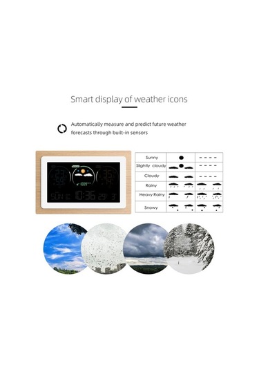 Besthome1 Akıllı Hava İstasyonu - İç/dış Nem Ve Sıcaklık, Renkli Ekran, 3 Sensör, Takvimli Ölçüm