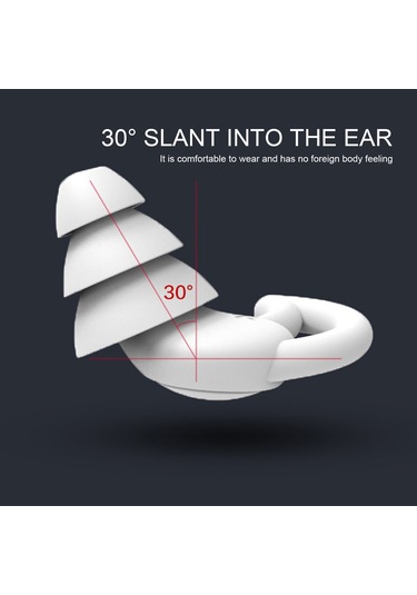 Hombey Su Sporu Ve Uyku İçin Su Geçirmez, Gürültü Azaltıcı Silikon Kulaklık - Köpek Balığı Kanat Desenli, Tekrar Kullanılabilir, Taşınması Kolay Mavi