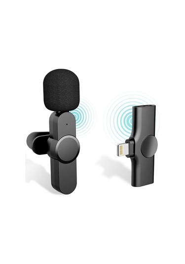 Type-c Kablosuz Gürültü Önleyicili USB C Vlog Yaka Mikrofonu