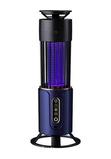 Ebitda 2'li Elektrik Şoku Şarj Edilebilir Sivrisinek Kovucusu Aydınlatma Feneri Mavi Mavi