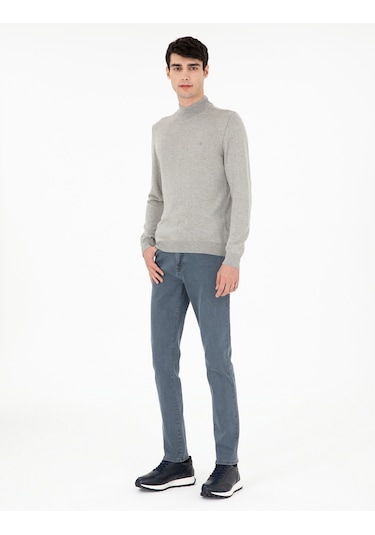 Pierre Cardin Erkek Açık Gri Melanj Kazak /triko 50296614-vr091 Açık Gri Melanj