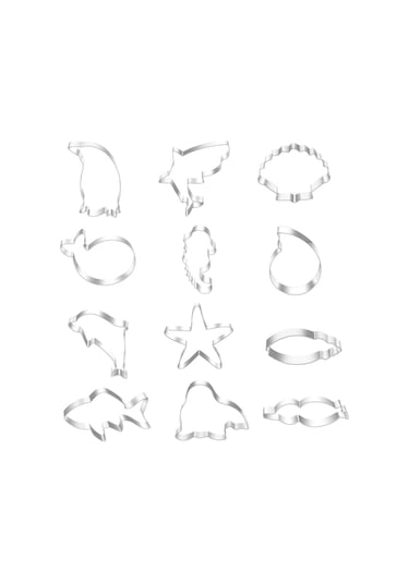 12 Adet Paslanmaz Çelik Pişirme DIY Araçları