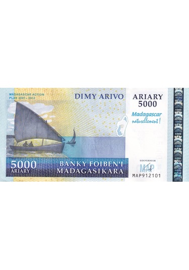 Madagaskar - 5000 Ariary 2007 B331A/P94 Fiyatları ve Özellikleri