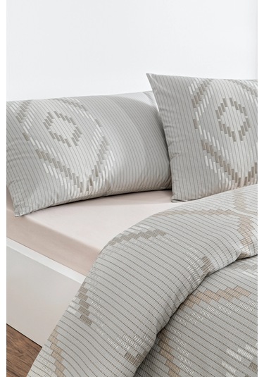 Özdilek Linea Etnica Tek Kişilik Pike Takımı Krem