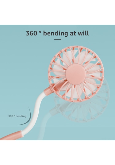 Yifomall Patentli Boyun Tipi Taşınabilir Mini Fan - 1200mah Pil İle Serinlik Keyfi