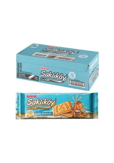 Ülker Saklıköy Sütlü Kremalı Bisküvi 24 x 100 G
