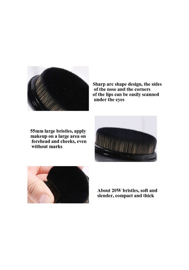 Sones Little Swan Çok Amaçlı Makyaj Fırçası İz Bırakmayan Sihirli Fondöten Fırçası Yıkama Fırçası Siyah