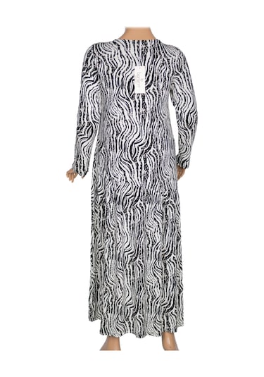 Barem Kadın Funda Belden Basene Büzgülü Penye Siyah Elbise D54 Siyah