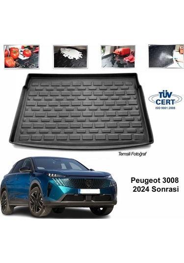 Peugeot 3008 Bagaj Havuzu Paspası 2024 Sonrası