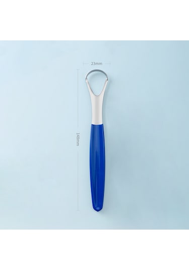 Mufunye Paslanmaz Çelik Dil Kazıyıcı - Yeniden Kullanılabilir, Ergonomik, Ağız Kokusunu Önler, Kolay Temizlenir