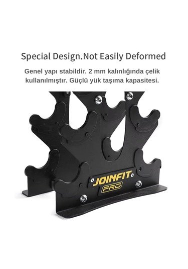 Joinfit Pro Dambıl Standı, 5 Çift Dambıl Kapasitesi Çelik