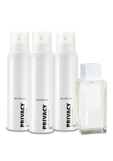 Privacy Woman Kadın Parfüm EDT Parfüm 100 ML + Deodorant 3 x 150 ML