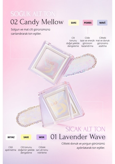 Clıo Light Setting Powder 02 Candy Mellow
