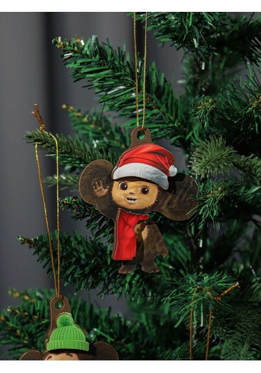 Mıland Ahşap Noel Ağacı Sarkıt Seti Yeni Yıl Cheburashka 277593332 Sevilen Kişi