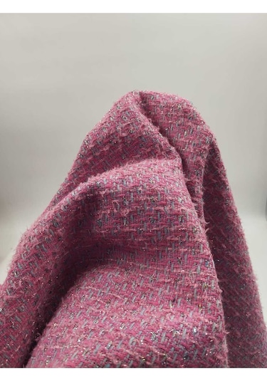 Simli Şanel Kumaş