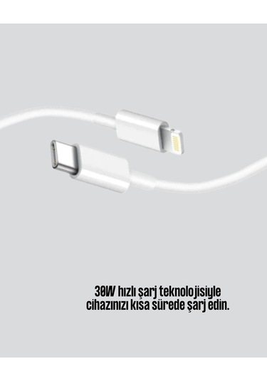 Buğz Yüksek Saflıkta Bakır Çekirdekli 30w Hızlı Şarj Kablosu