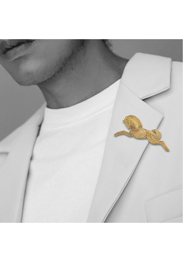 Gümüş Art Deco / Kelt Tarzı Gümüş Ton Dörtnala Giden At Broşu / Kolye Şal Pimi Gümüş