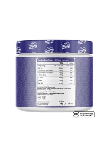 One Up Psyllium Husk Karnıyarık Otu Tozu 180 G