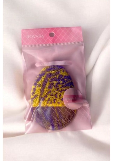 Caş Dekorasyon Yüz Temizleme Süngeri Mor - Sarı