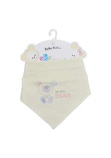 Ekebaby Penye Baskılı Fular Önlük 11984 Açık Sarı