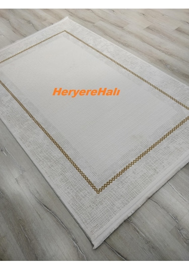 Foneks Halı Lavin %100 Akrilik Makina Halısı 4305agold 150x233 Cm