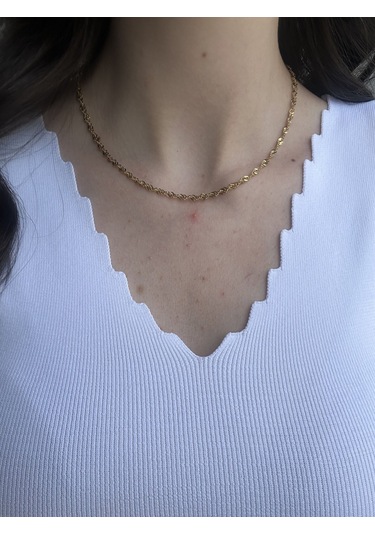 Gold Sarmal Zincir Kolye Altın