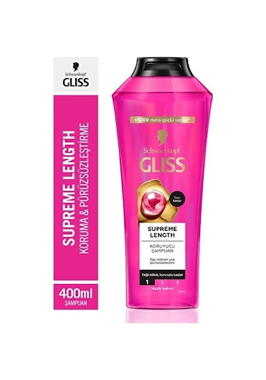 Gliss Supreme Length Uzun Saçlara Özel Şampuan 6 x 400 ML