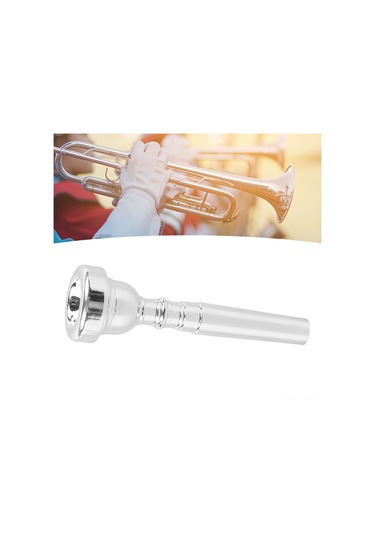 Hfambition Gümüş Renkli Metal Trompet Ağızlığı 3c - Yüksek Hassasiyetli, Dayanıklı Ve Evrensel Uyumlu Enstrüman Aksesuarı