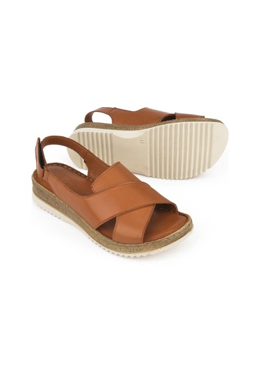 Ziya, Kadın Hakiki Deri Sandalet 1511051z036 Taba 1511051z036 320 Taba Ziya, Kadın Hakiki Deri Sandalet 1511051z036 Taba 1511051z036 320 Taba