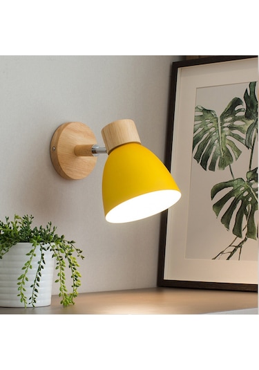 Başucu Duvar Lambası İskandinav Modern Minimalist Yaratıcı Işık Lüks Oturma Odası Yat Odası Merdiven Balkon Koridor Aplik 58248280 Sarı