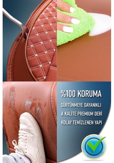 Volvo Xc40 Oto Koltuk Kılıfı Ön Arka Set Tarçın Plus Serisi Scr