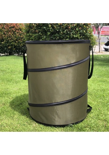 Wezone Topraküstü Bahçe Çöp Kutusu: Katlanabilir Oxford Kumaşı, Ormanlık Yaprak Ve Çöp İçin, Orta Boy, Optimal Depolama Ve Taşıma, Toptan Satış