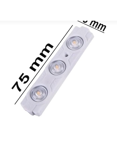 Point 3 Ledli Parmak Led Modül 1.5w 2835 Smd Mercekli 12v-20 Adet Beyaz