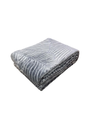 Dinarsu Romance Embos Kutulu Tek Kişilik Battaniye 160 X 220 Gri