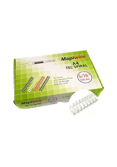 Mapiwire 5/16 Kutu Tel Beyaz 100 Ad.